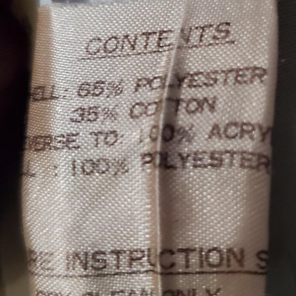 Vintage Reversible Puffer Jacket, Argile Sweater & Tan Canvas, M - Picture 8 of 10